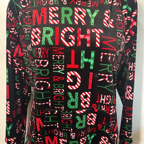 NO BOUNDARIES CHRISTMAS PULLOVER MERRY CHRISTMAS HOODIE SIZE  L 11-13 - Picture 4 of 8